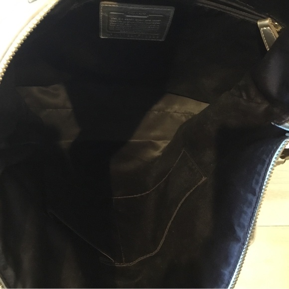 Coach Laura Signature Embossed Metallic Gold Shoulder Tote - Picture 9 of 9